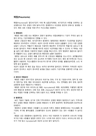 폐렴 문헌고찰