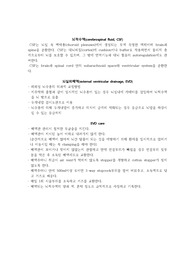 EVD(external ventricular drainage)정의, 간호, EVD care