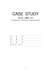 [A+ 임신성고혈압 케이스스터디] 임신성고혈압, PIH, 모성간호학 케이스스터디, 조직관류장애, 배뇨장애, 불안