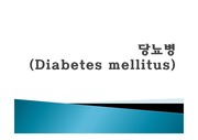 당뇨병병태생리및 치료