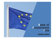 국가 국기 테마 PPT - EU, 유럽연합기