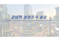 강남역 상권분석 ppt