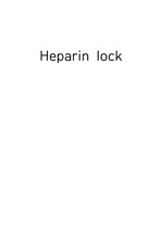 Heparin lock