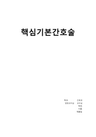 핵심기본간호술 레포트 A+