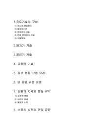 유도의 기술,구성