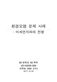 환경오염문제 사례 (미세먼지)