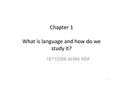영어학개론 Linguistics for everyone Chapter 1 ppt