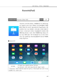 Keynote(iPad)를 활용하여 동영상 만들기