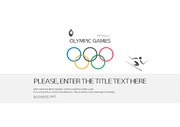 142 동계 올림픽 피피티 템플릿 테마 양식 (Olympic PPT 테마)