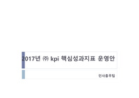 2017년kpi지표운영안1[1]
