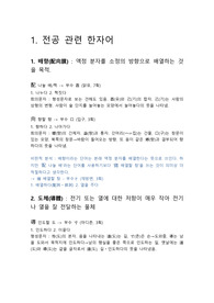 한자와언어생활(전자공학과 전공 관련 한자어)