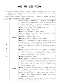 만 3세  유아 발달특성