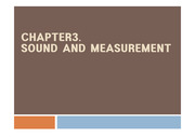 SOUND AND MEASUREMENT