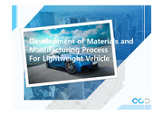 Development of Materials and  Manufacturing Process For Lightweight Vehicle (생산공정)