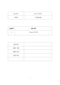 [한양대 Erica 기초회로실험 17년도 A+] Thevenin의 정리
