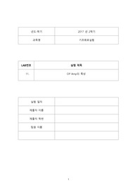 [한양대 Erica 기초회로실험 17년도 A+] OP Amp의 특성