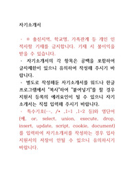 방송통신심의위원회 신규직원 채용 자소서