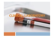 Clinical laboratory, 임상실험실 검사의 이해-교육자료