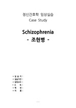 [정신간호학실습] 조현병 케이스/조현병 간호과정/Schizophrenia case A+
