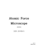 현대물리실험-Atomic Force Microscope (원자현미경) 결과레포트