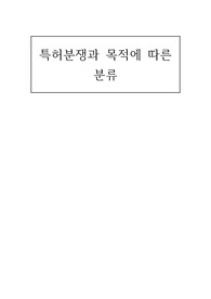 특허분쟁의 목적