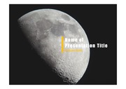 PPT양식 템플릿 배경 - 우주, 달2
