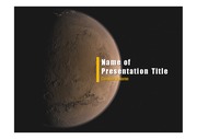 PPT양식 템플릿 배경 - 우주, 화성1