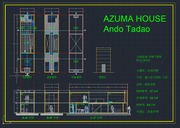 [CAD 캐드 도면] 1976 스미요시 주택 cad _ 안도다다오 / Azuma House - Tadao Ando / 아즈마 하우스