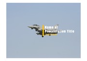 PPT양식 템플릿 배경 - 전투기7