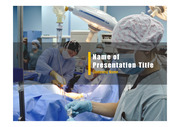 PPT양식 템플릿 배경 - 의료, 수술1