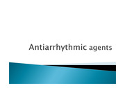 Antiarrhythmic agents