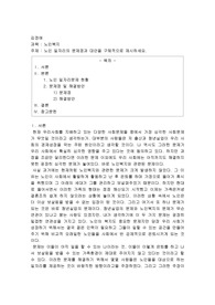 노인 일자리의 문제점과 대안을 구체적으로 제시