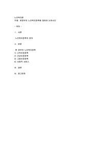 현정부의 노인복지정책에 대하여 논하시오