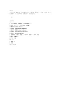 지각오류 중 ‘일반적인 지각과정상의 오류’의 유형을 제시한 후 이러한 유형 중 한 가지 특정 유형
