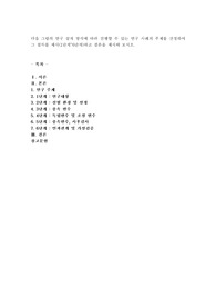 다음 그림의 연구 설계 방식에 따라 진행할 수 있는 연구 사례의 주제를 선정하여 그 절차를 제시