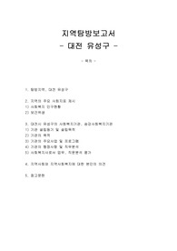 지역탐방보고서(대전 유성구)