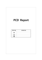 PCD 간호 report