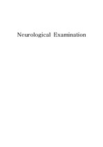 Neurological Examination 신경학적 사정