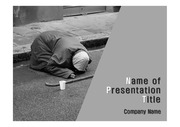 PPT양식 템플릿 배경 - 사회문제, 빈곤, 가난, 노숙자4
