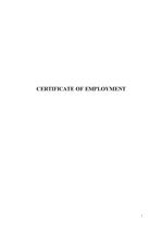 영문 재직증명서 샘플 Certificate of Employment