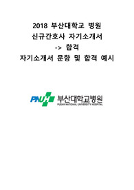 2018 부산대병원 신규간호사 합격 자기소개서!!!-&gt;자기소개서 항목, 및 예시 (빅5최종 합격 자기소개서)