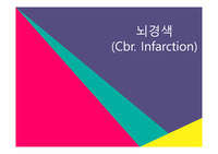 뇌경색 ppt(정의,원인,병태생리,분류,증상,치료및예방,뇌경색CT사진)