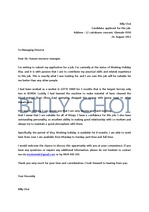 [호주 워킹홀리데이] Cover letter & resume (브리즈번 잉햄공장 합격 이력서)