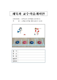 특수학교 체육 수업지도안 (마루컬링)