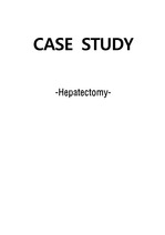 OR hepatectomy case 간절제술