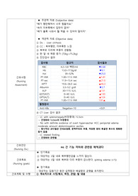 간경화 CASE STUDY, 간경과 간호과정, 체액과다 간호진단