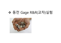 동전 Gage R&amp;R(교차)실험