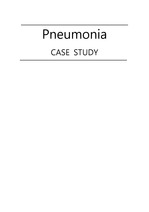 성인간호실습 pneumonia 폐렴 케이스 스터디 성인간호학실습A+ 폐렴간호진단 5개 폐렴간호과정 3개