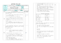 한국어 문법 교안 수업계획서
