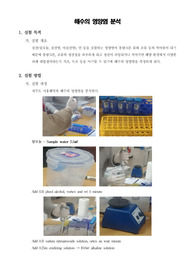 [일반생물학실험]해수의 영양염 분석